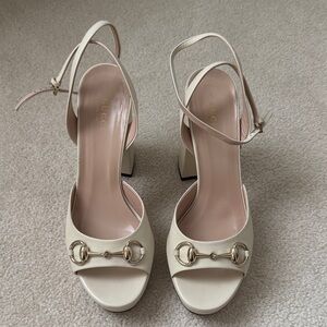 Gucci Women's Horsebit platform sandal